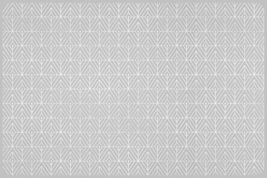 Set of 4 placemats gray geometry 