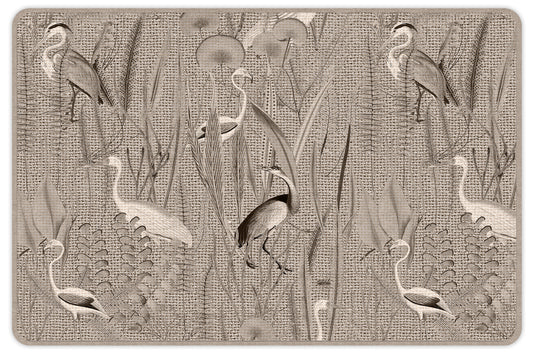 set of 4 placemats Jute birds