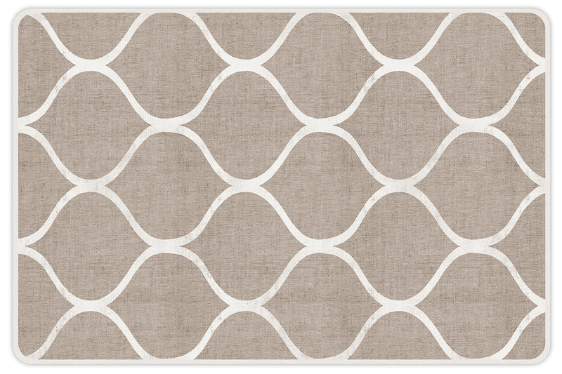 set of 4 placemats Natural lattice