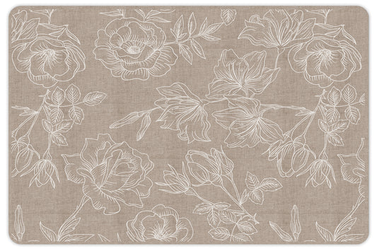 set of 4 placemats Natural rose