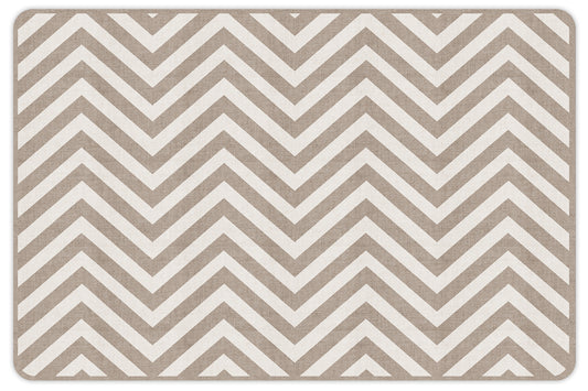 set of 4 placemats Natural chevron horizontal