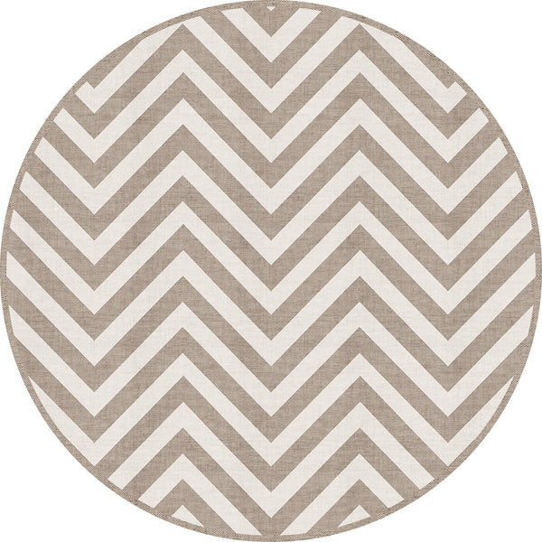 set de 4 individuales chevron horizontal redondo