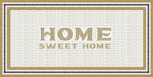 Mosaico romano "Home sweet home"
