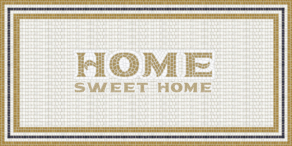 Mosaïque romano "Home sweet home"