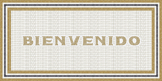 Mosaico romano "Bienvenido"
