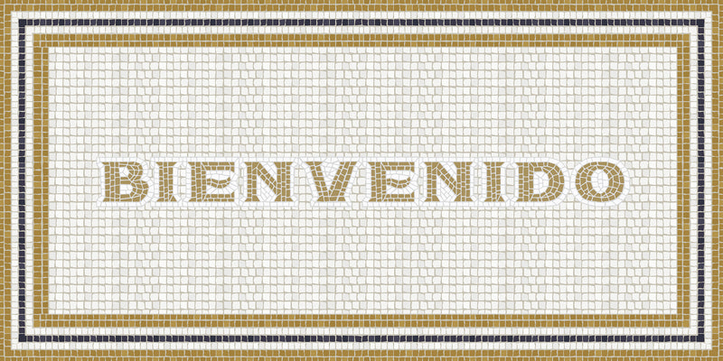 Mosaico romano "Bienvenido"