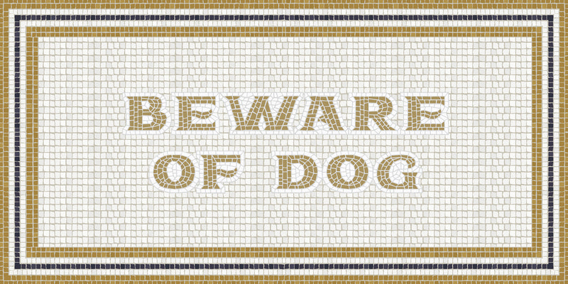 Mosaico romano "Beware of dog"