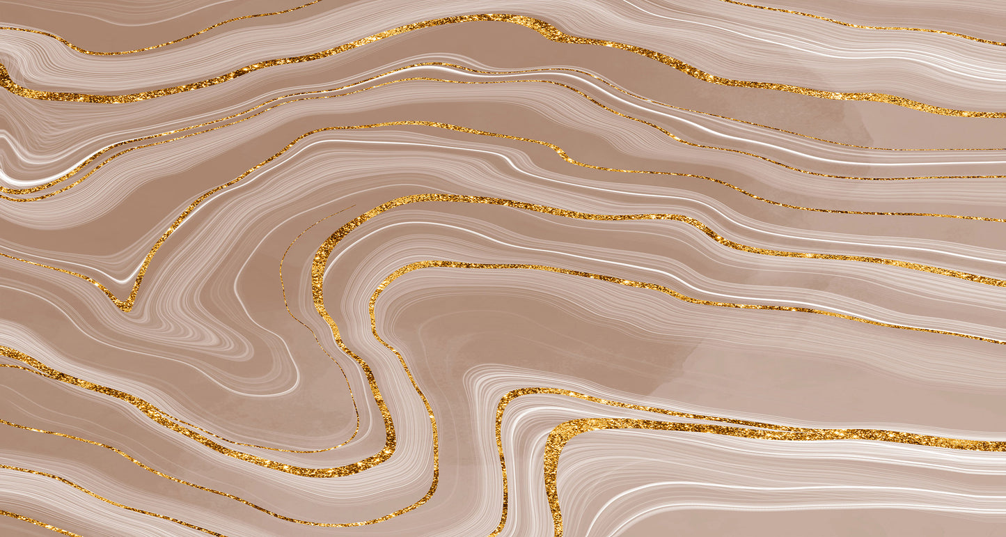 Vinyl headboard Ágata con oro
