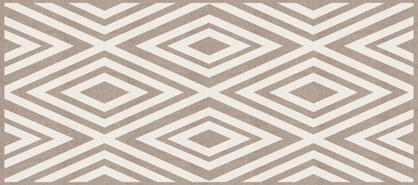 Vinyl headboard Natural diamantes