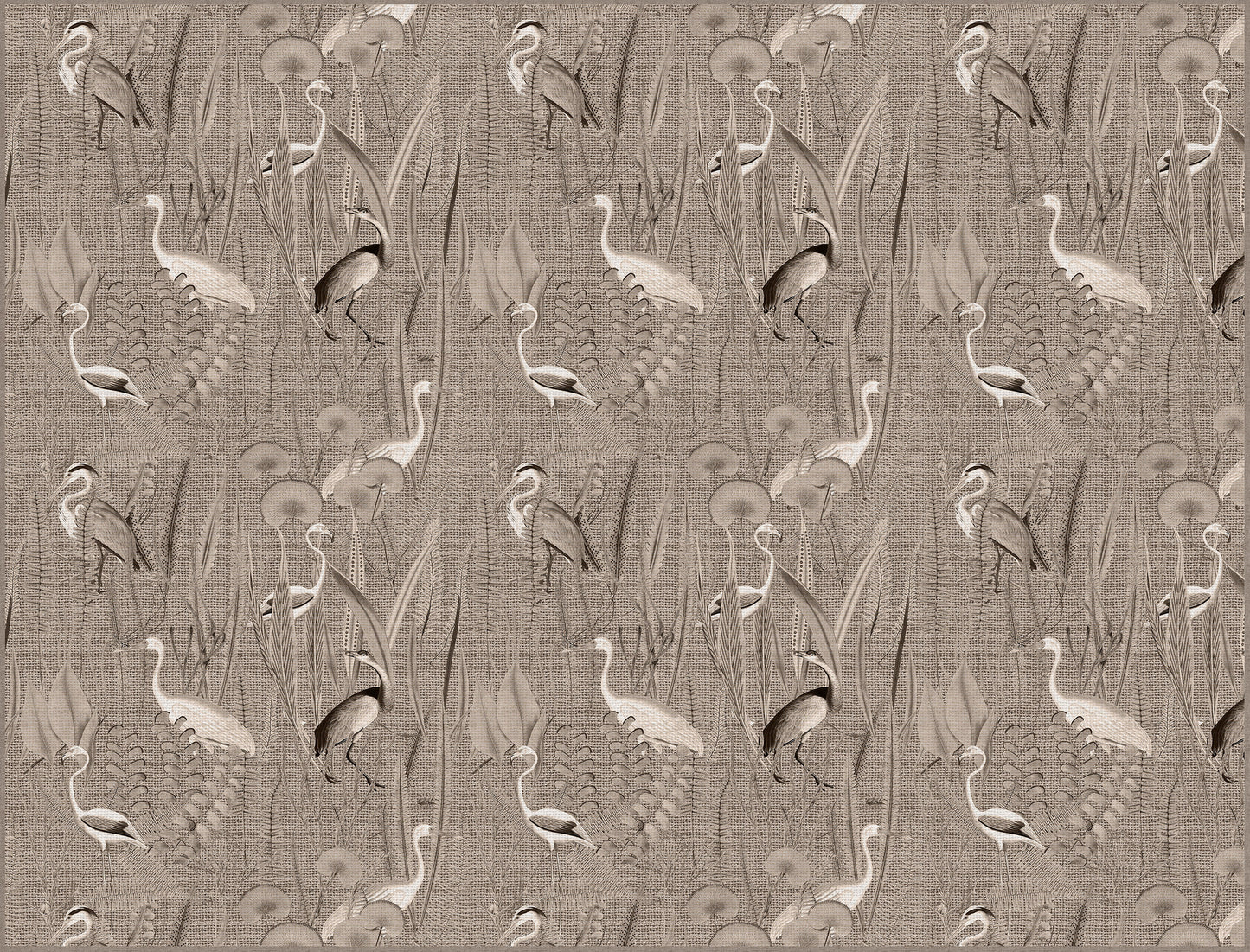 Vinyl headboard Pajaros yute