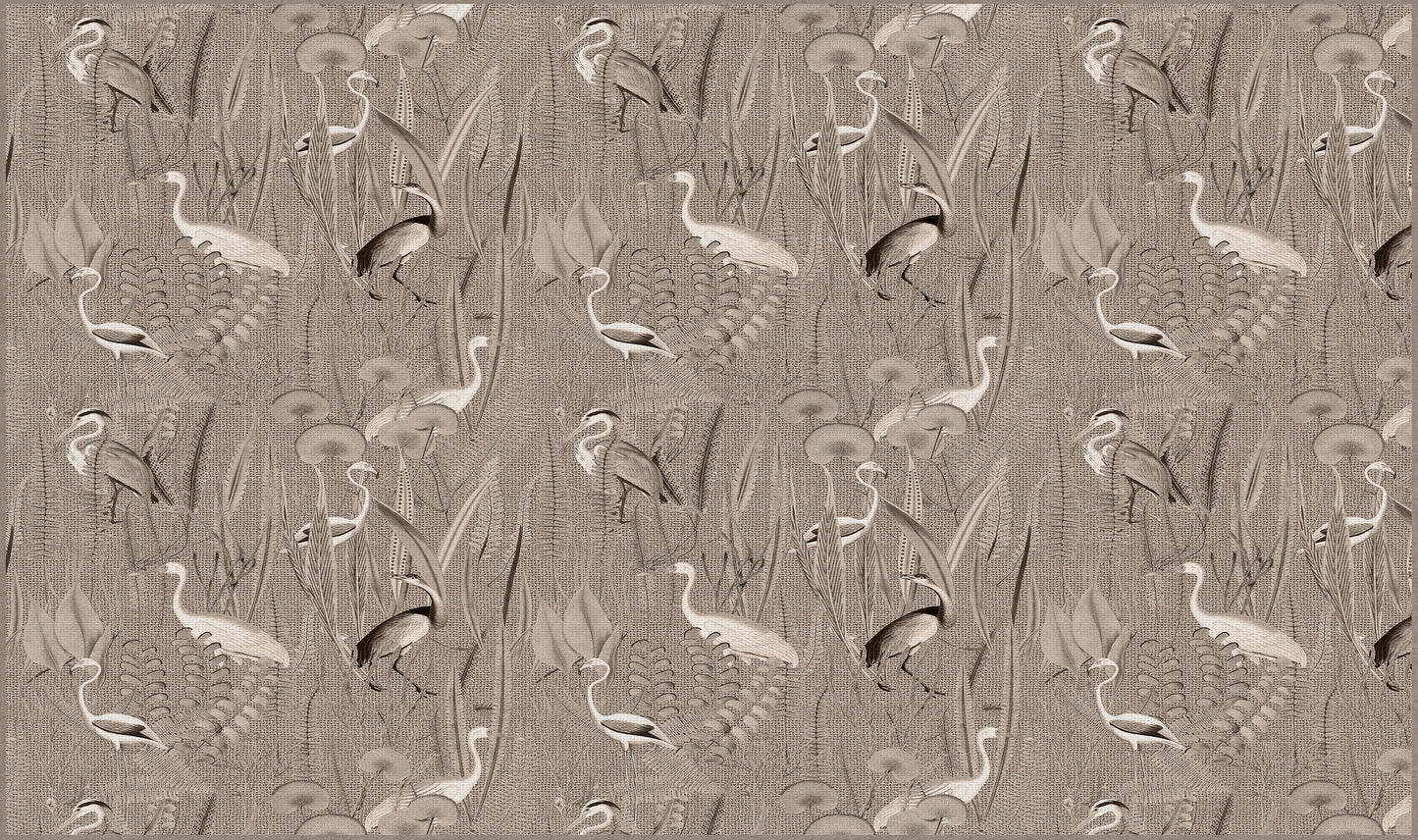 Vinyl headboard Pajaros yute
