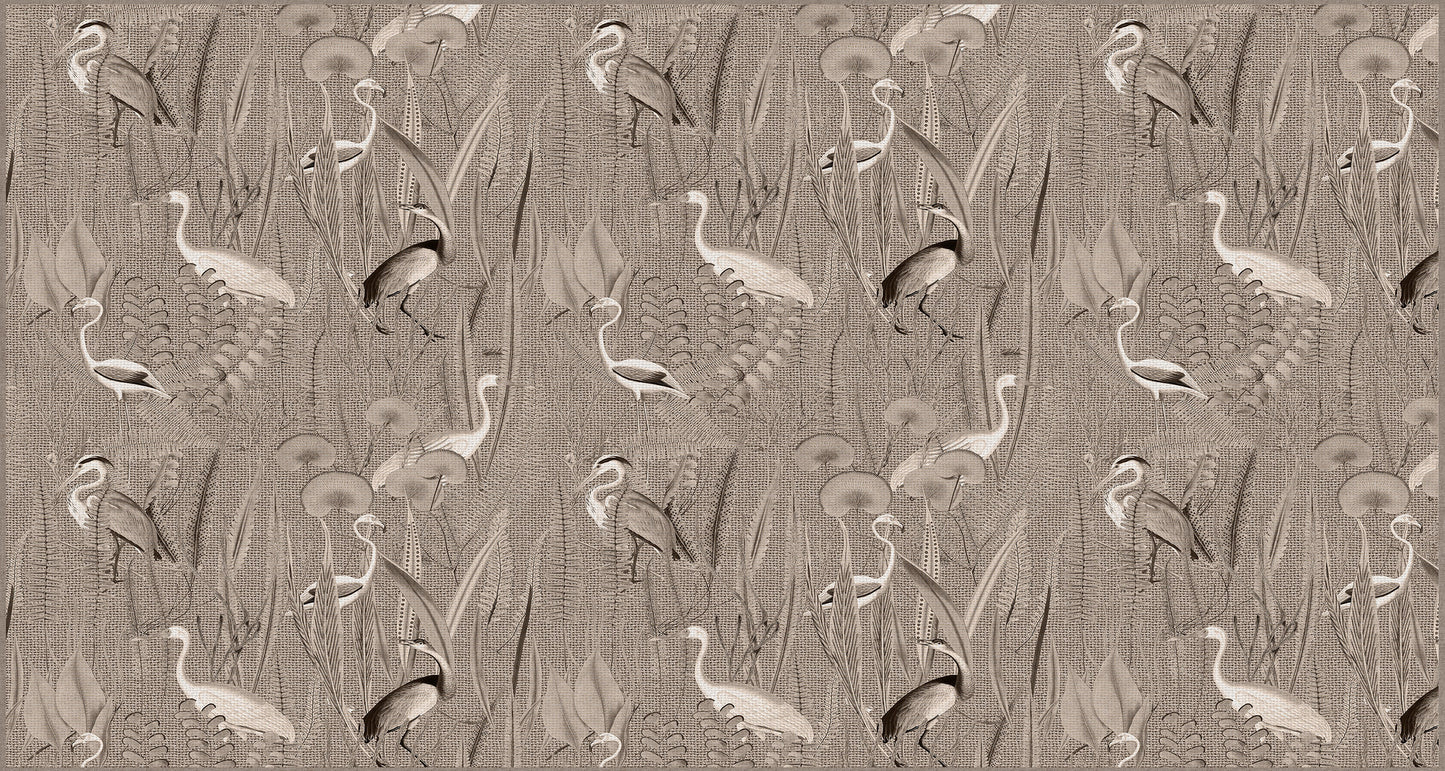 Vinyl headboard Pajaros yute