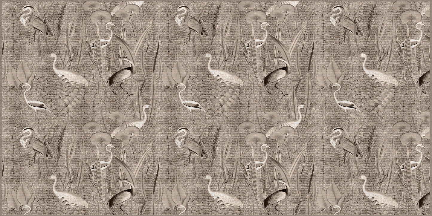 Vinyl headboard Pajaros yute