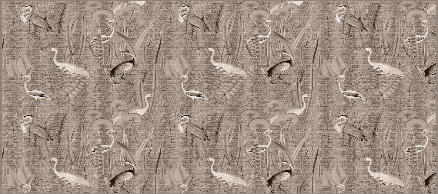 Vinyl headboard Pajaros yute