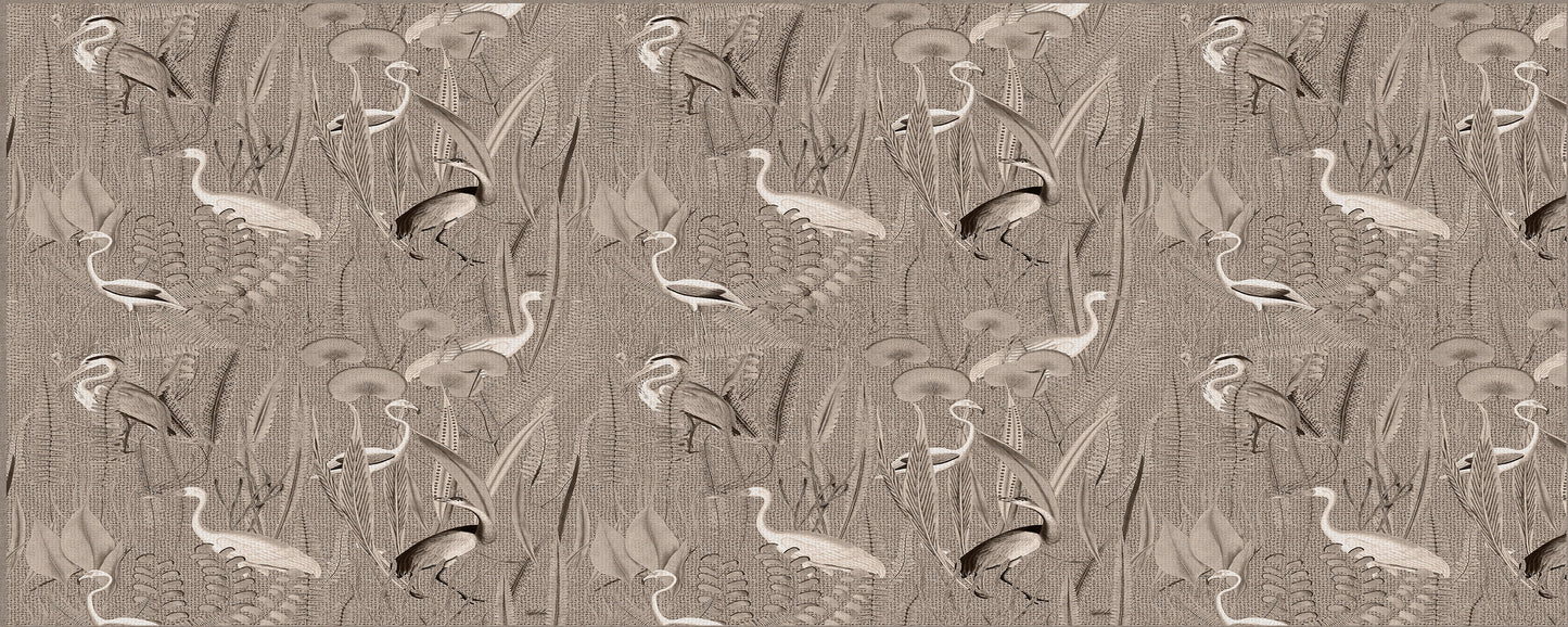 Vinyl headboard Pajaros yute