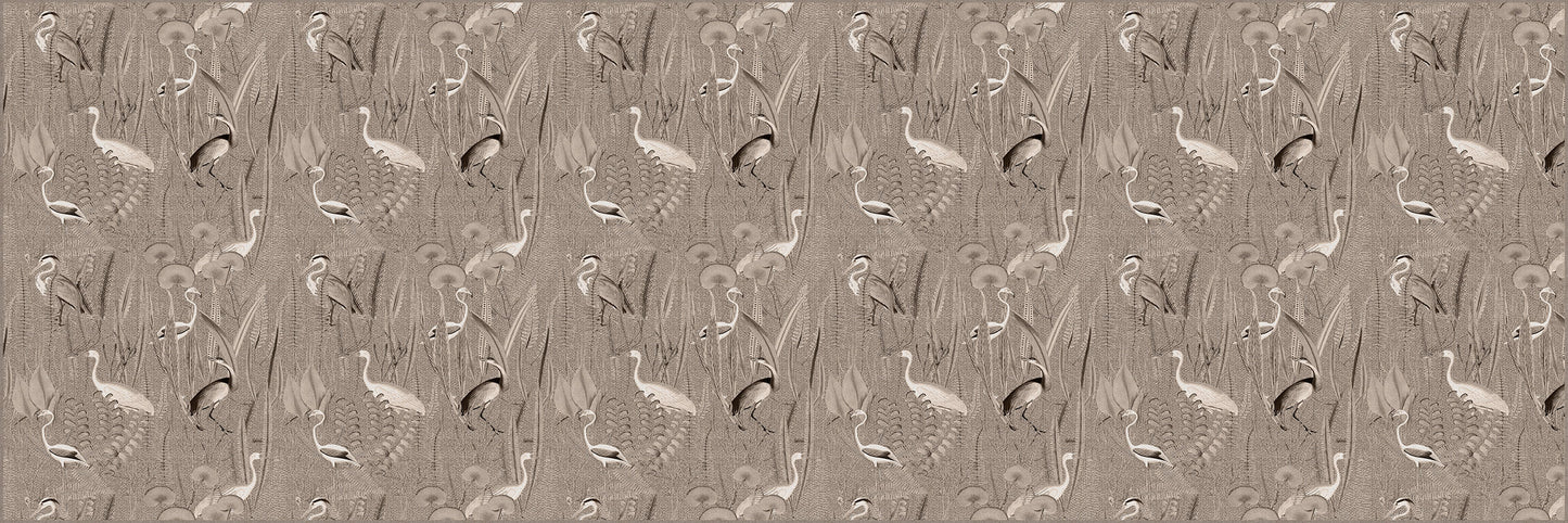 Vinyl headboard Pajaros yute