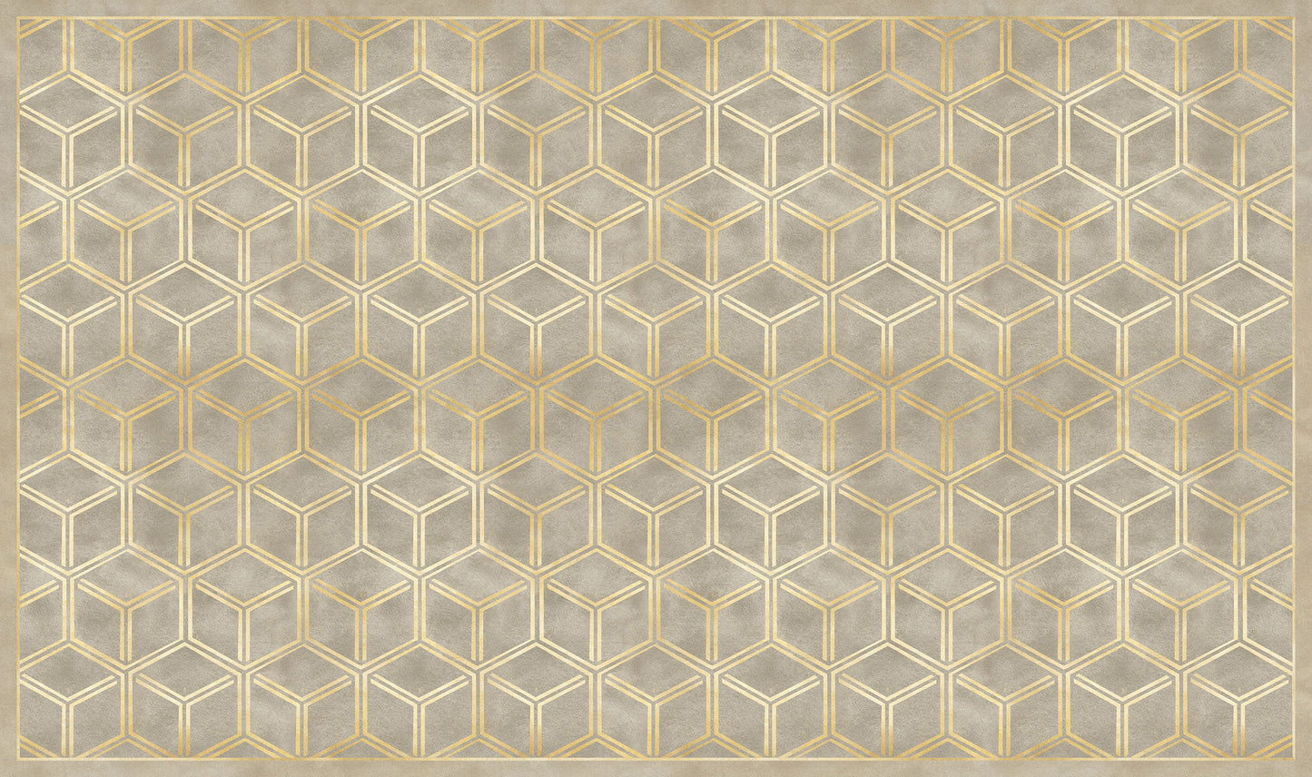 Vinyl headboard Natural Glam Cubes 2