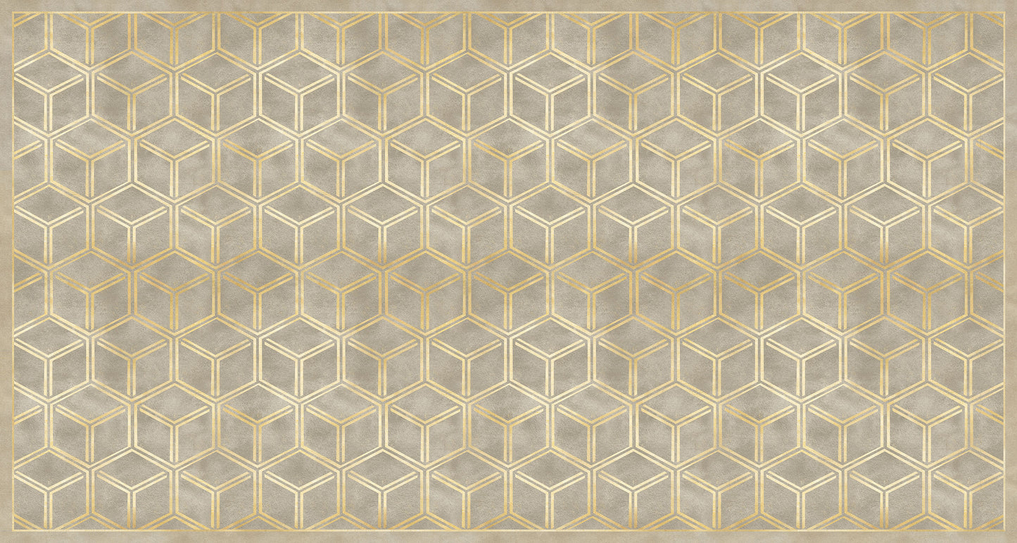 Vinyl headboard Natural Glam Cubes 2