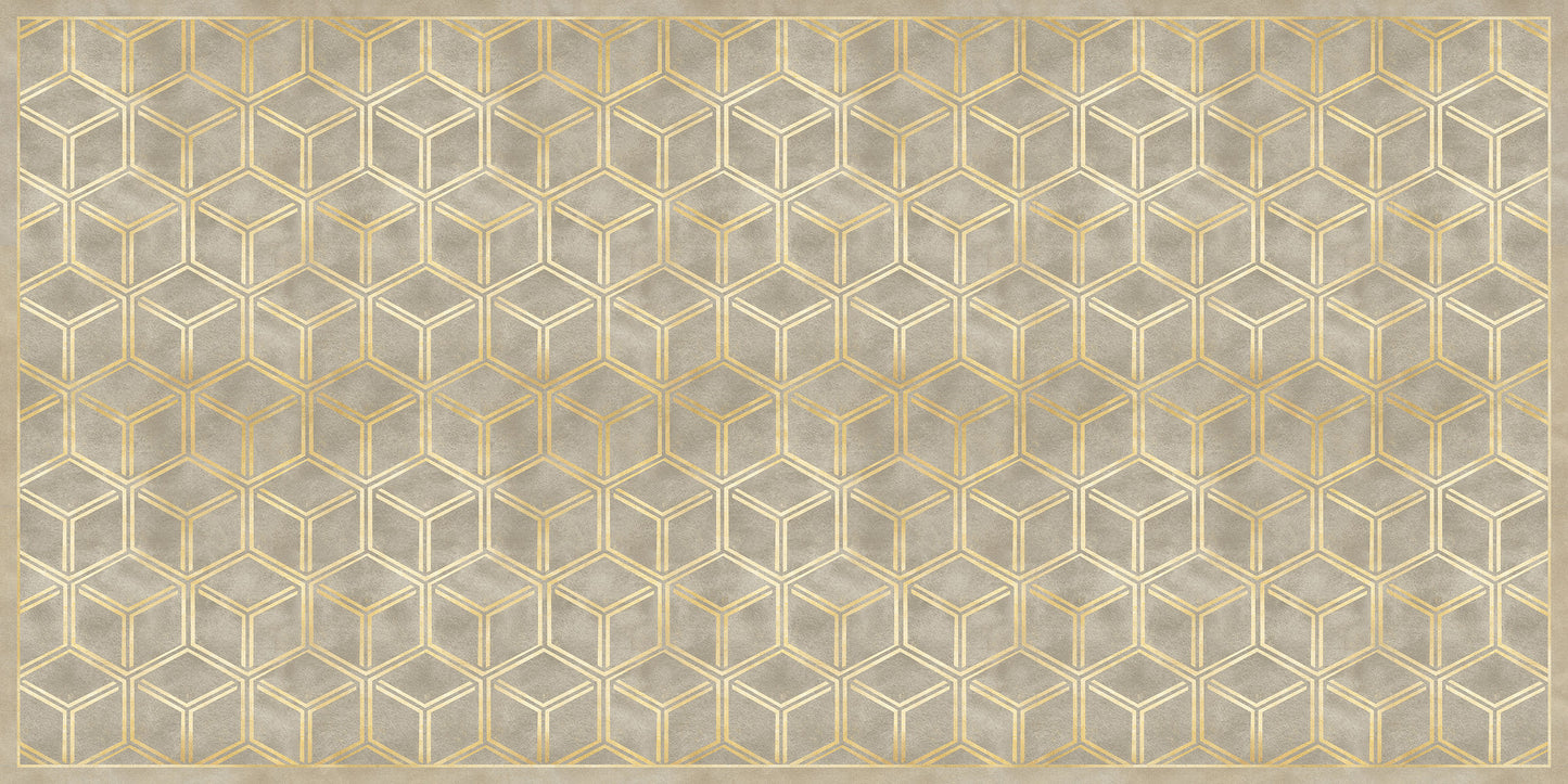 Vinyl headboard Natural Glam Cubes 2