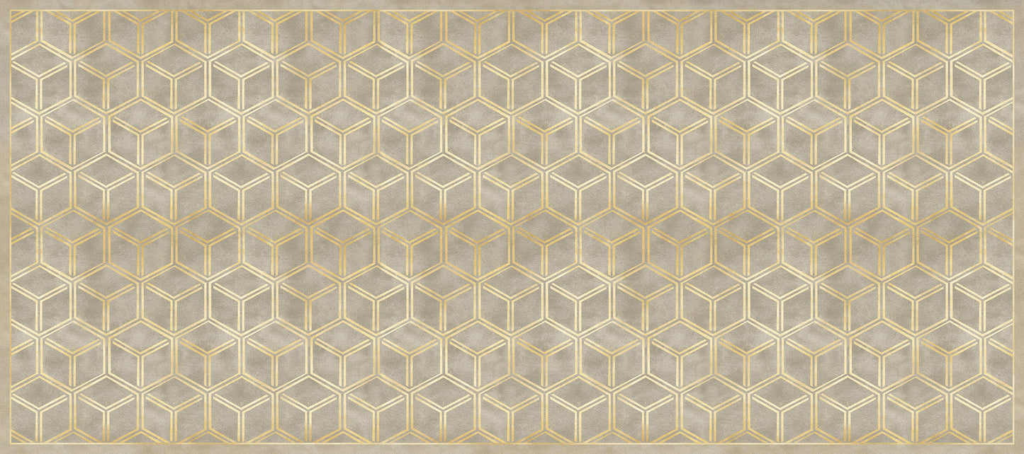 Vinyl headboard Natural Glam Cubes 2