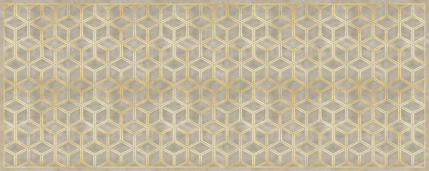 Vinyl headboard Natural Glam Cubes 2