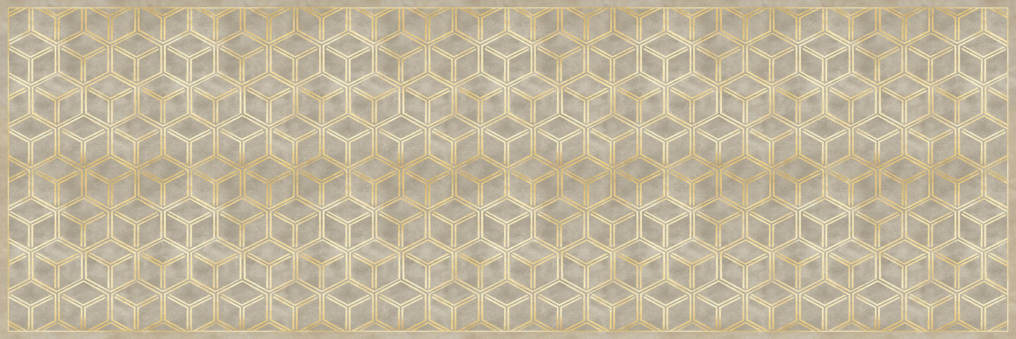 Vinyl headboard Natural Glam Cubes 2