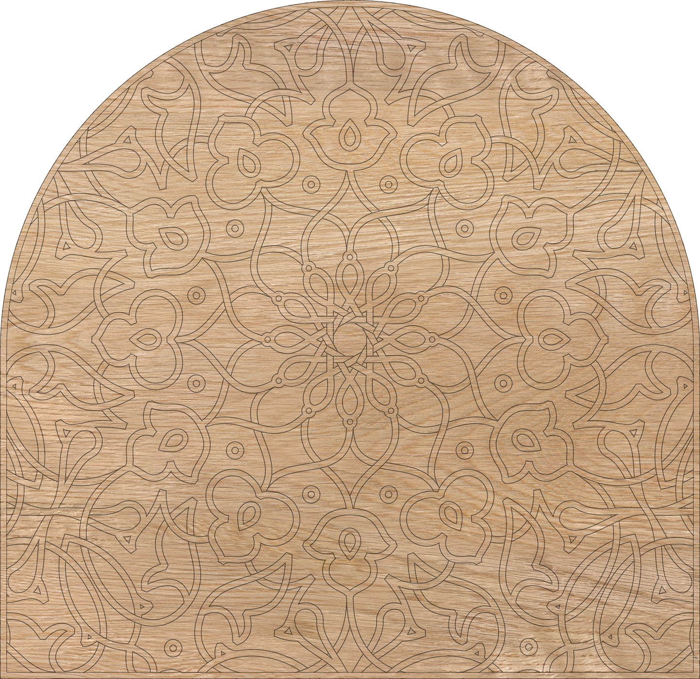 Vinyl headboard Arco Mandala en madera