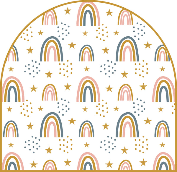Tête de lit Arco Infantil Arcoiris y Estrellas