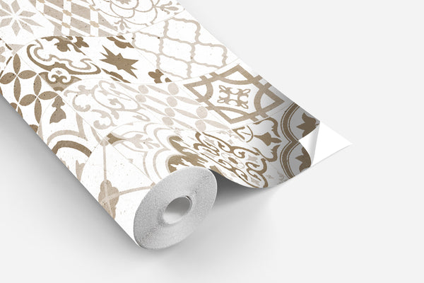 Sticker roll Home tiles sepia