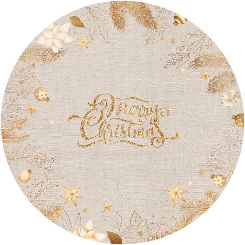 Christmas Gold and fabric