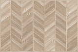 Chevron en bois Japandi