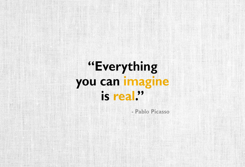 Sticker para ordenador portátil "Everything you can imagine…"