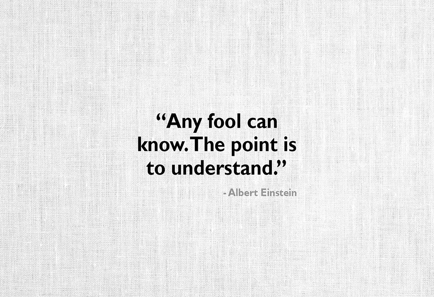 Sticker para ordenador portátil "Any fool can know…"