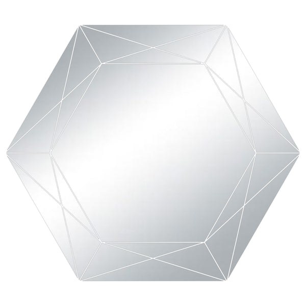 Sticker Hexagon mirror effect 2