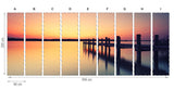 Sunset - mural textile vinyle adhésif 250x666