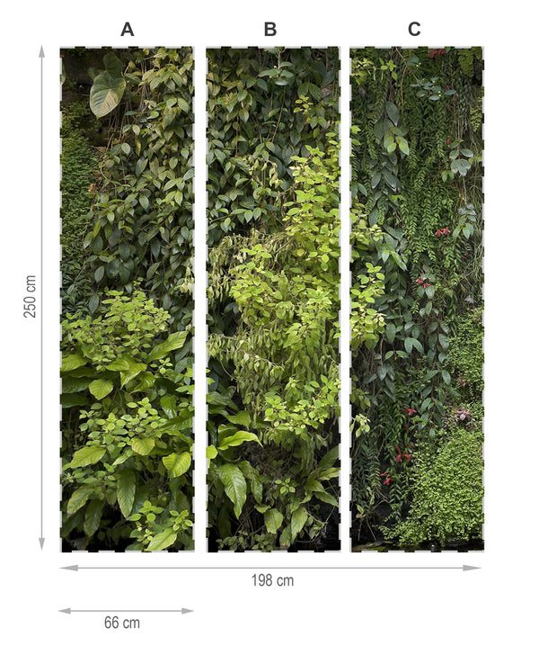 Jardin vertical- mural textile vinyle adhésif