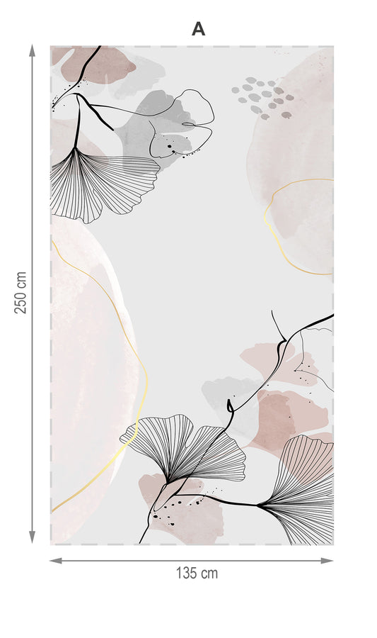 Flores japonesas 2- mural textil vinílico adhesivo