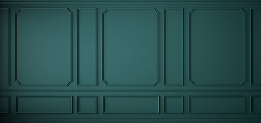 Classic panel with green moldings 5 ​​250x528