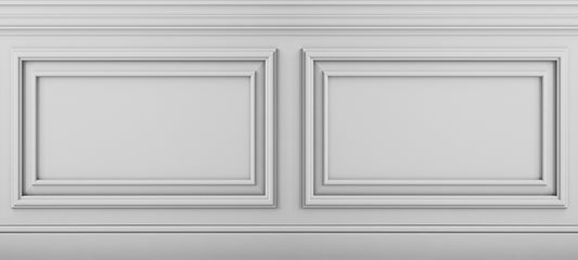 Classic Frieze Relief 1 White 135x600