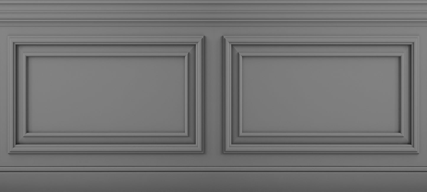 Friso Clásico Relieve 1 Gris Medio