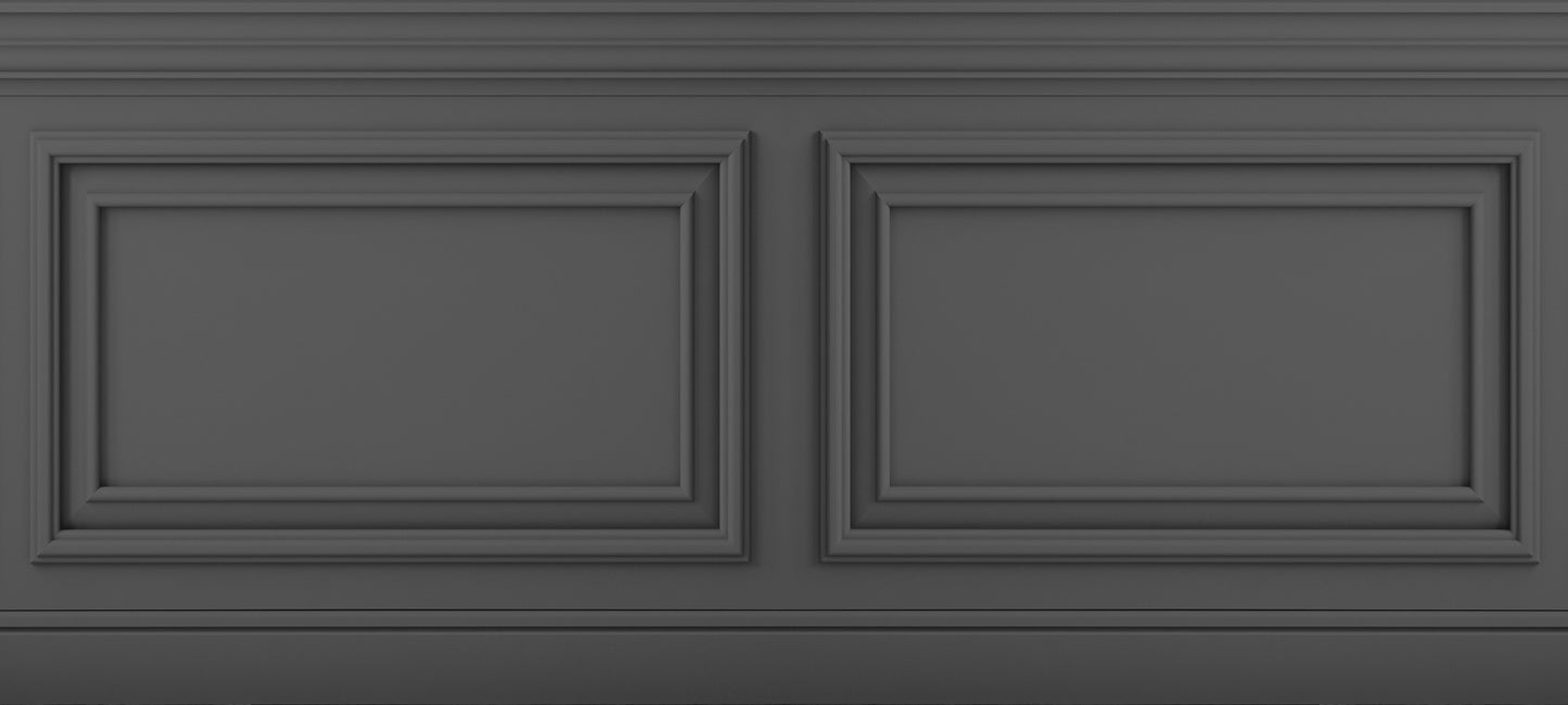 Friso Clásico Relieve 1 Gris Oscuro