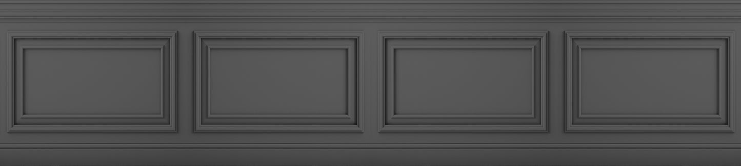 Friso Clásico Relieve 1 Gris Oscuro
