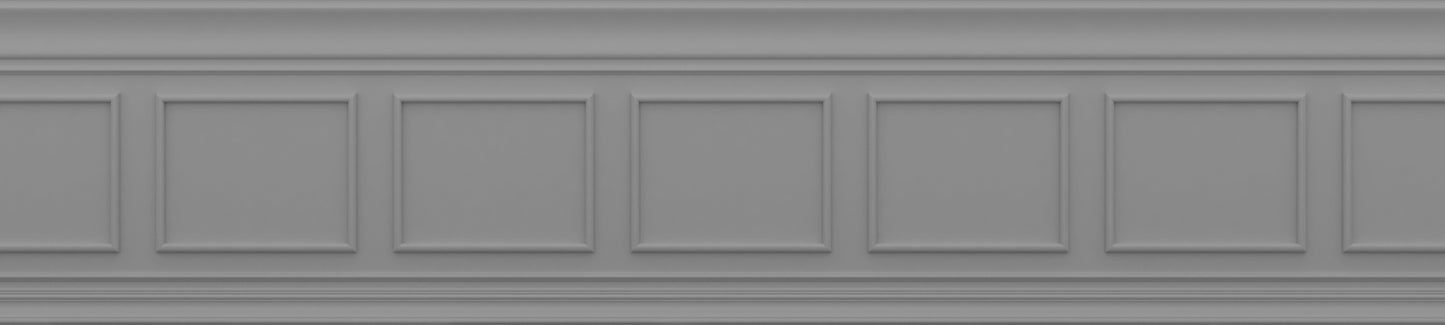 Classic Frieze Relief 2 Medium Gray 135x600