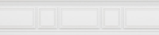 Frieze Relief 3 White 135x756