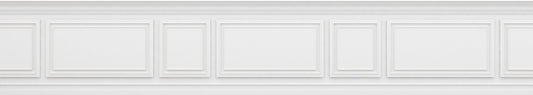 Frieze Relief 3 White 135x756