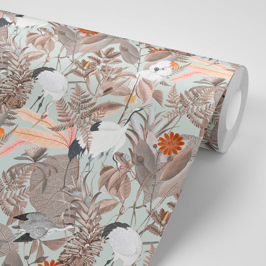 Luxury Autumn Greenish Background 135x300