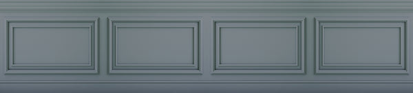 Frise Classique Relief 1 Bleu Foncé 135x600