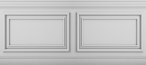 Classique Frise Relief 1 Blanc 135x600