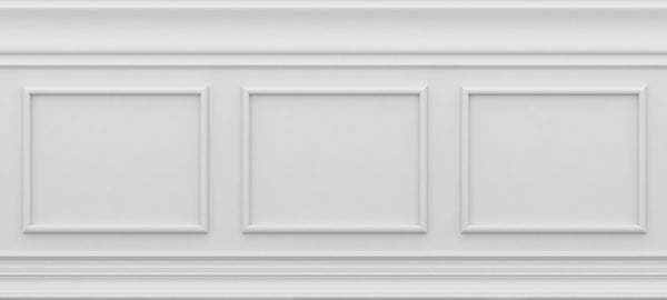 Classique Frise Relief 2 Blanc 135x600